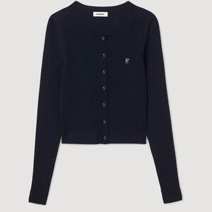 NWT SANDRO Navy Cardigan